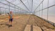 Charles Carr in the new growing structure